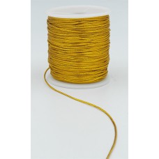 Gold Metallic Elastic Cord 1.5 MM x 50 Yards (Lot of 1 Spool) Sale Item